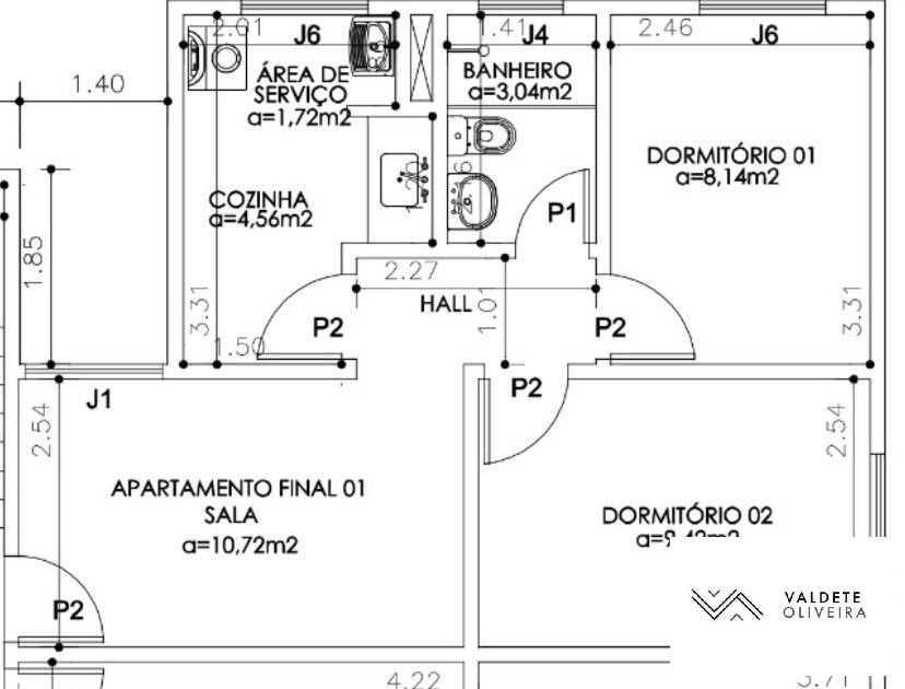 Apartamento à venda com 2 quartos, 47m² - Foto 8