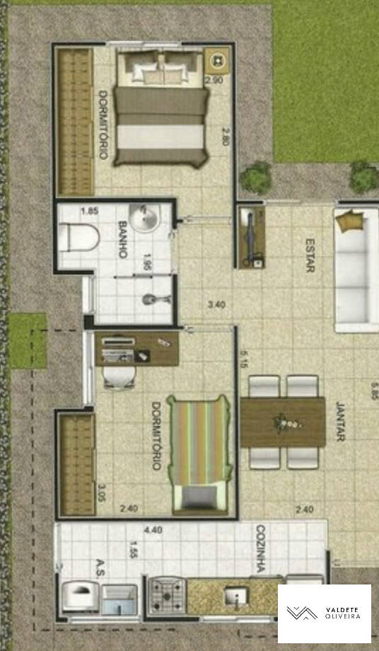 Casa à venda com 2 quartos, 53m² - Foto 5