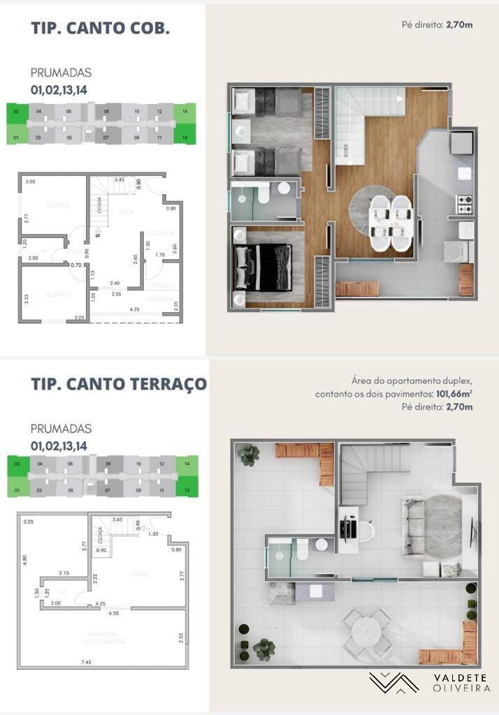 Apartamento à venda com 3 quartos, 101m² - Foto 3