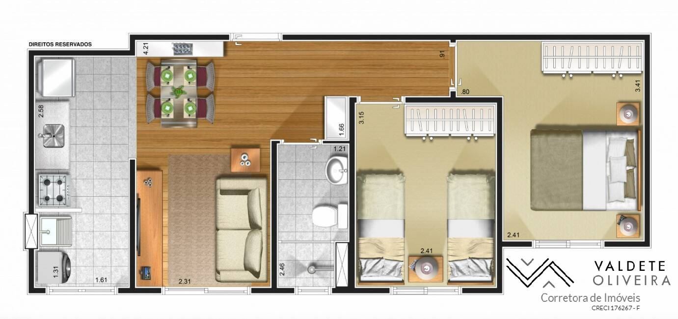 Apartamento à venda com 2 quartos, 46m² - Foto 15